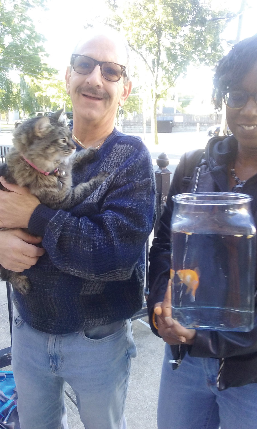 For the first time, St. Ann’s Church, Providence, welcomed a fish for a special blessing at their annual event, as well as may other pets on Saturday, Oct. 5.